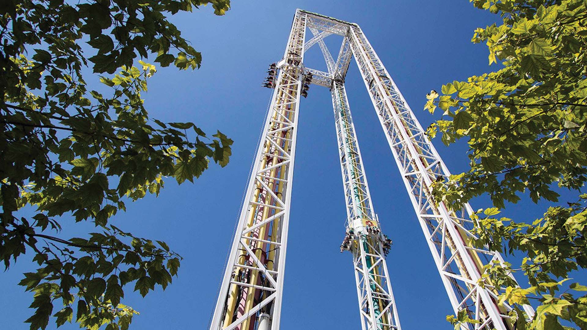 Cedar Point Power Tower Roller Coaster 