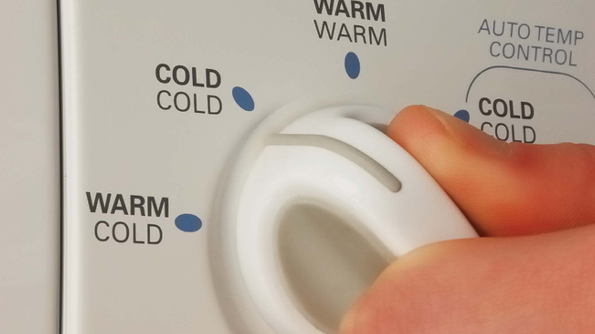 cold water on washing machine laundry