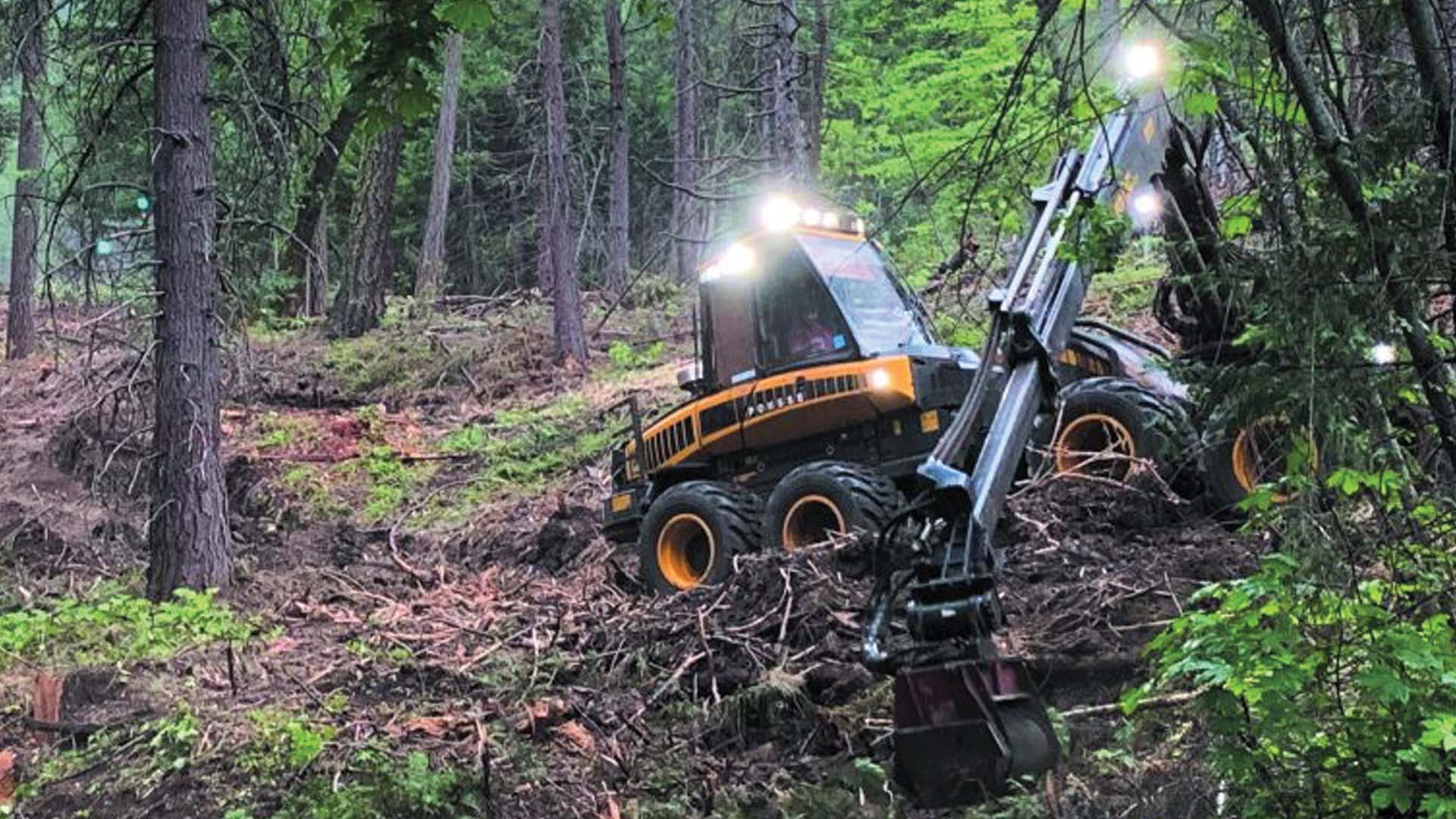 ponsee harvester in action