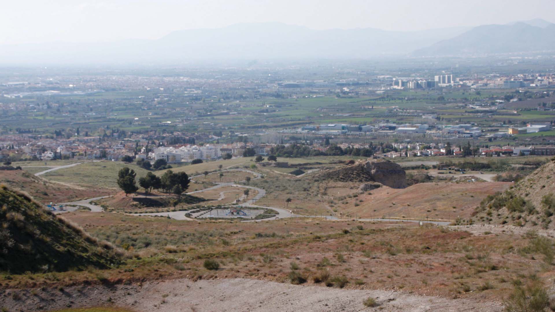 Desertified land in southern Spain trying to make a mediterranean forest