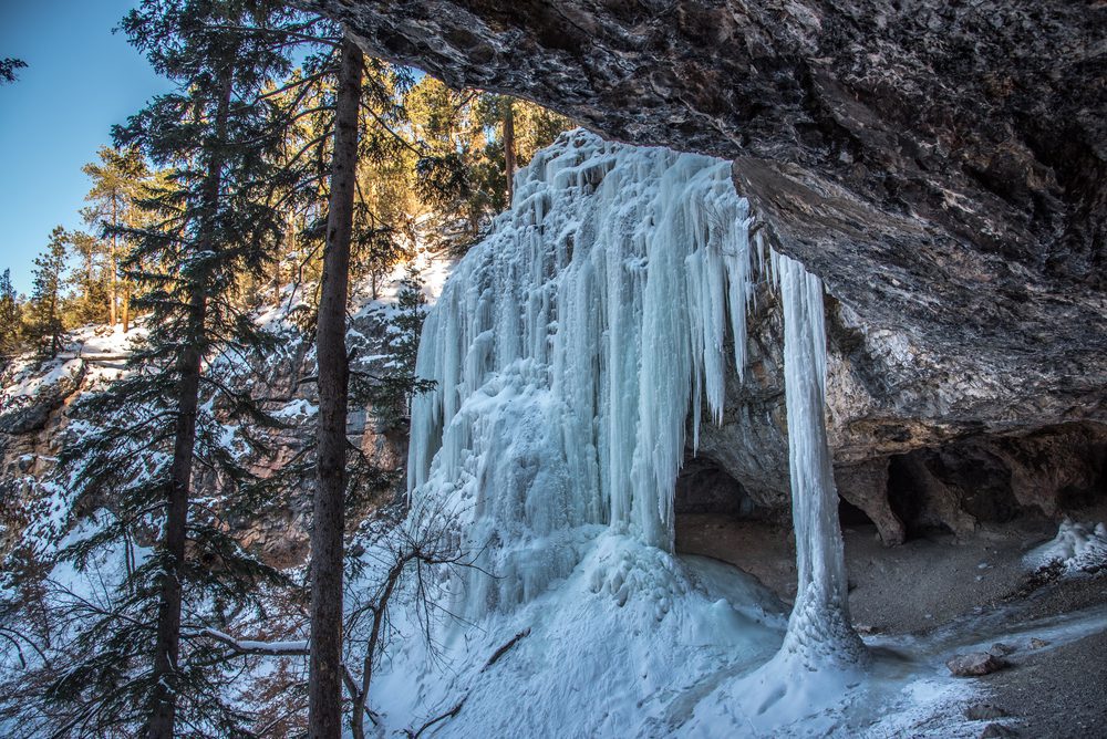 Spearfish Canyon South Dakota Frozen