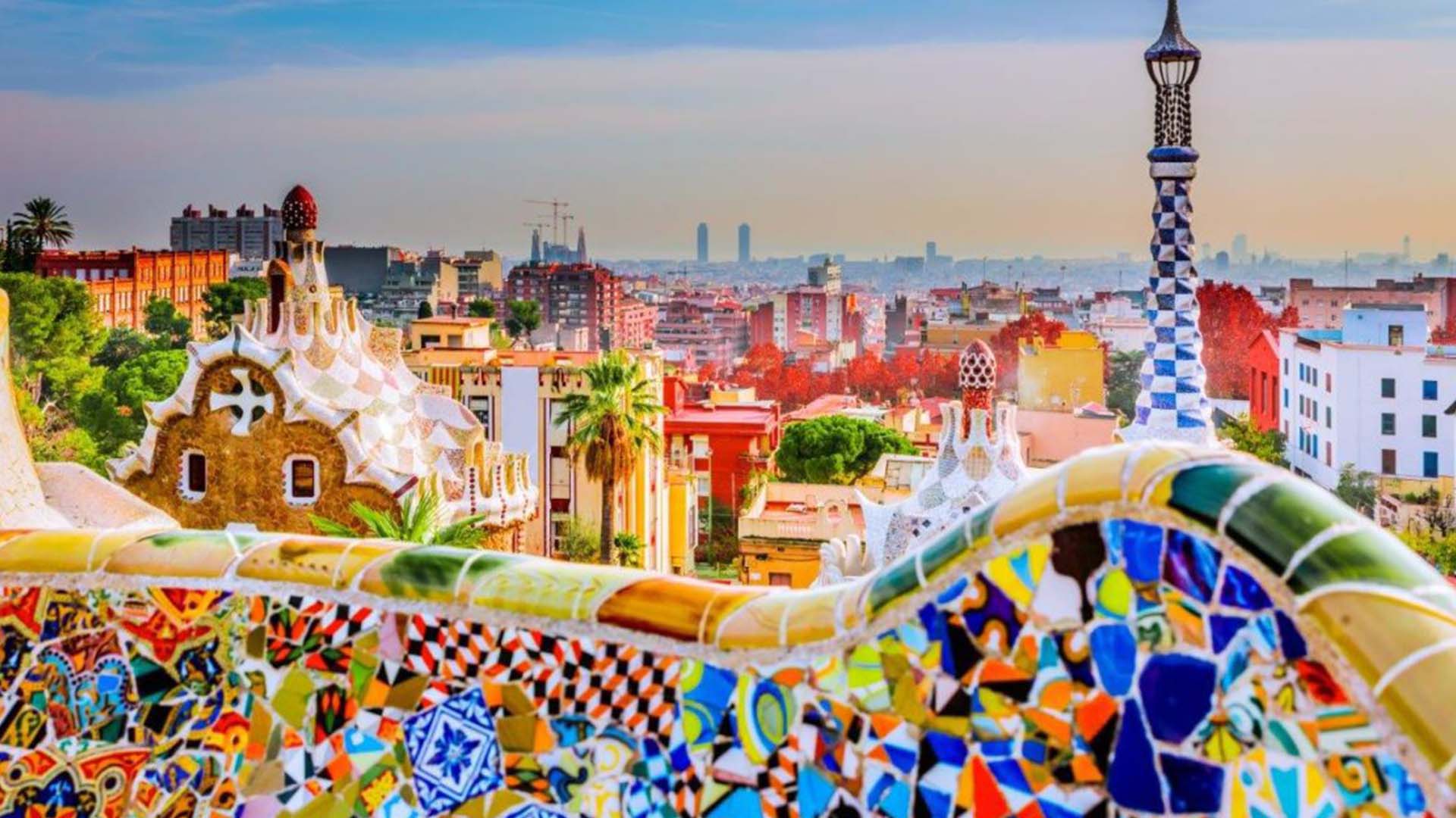 Park Güell. Barcelona architecture city