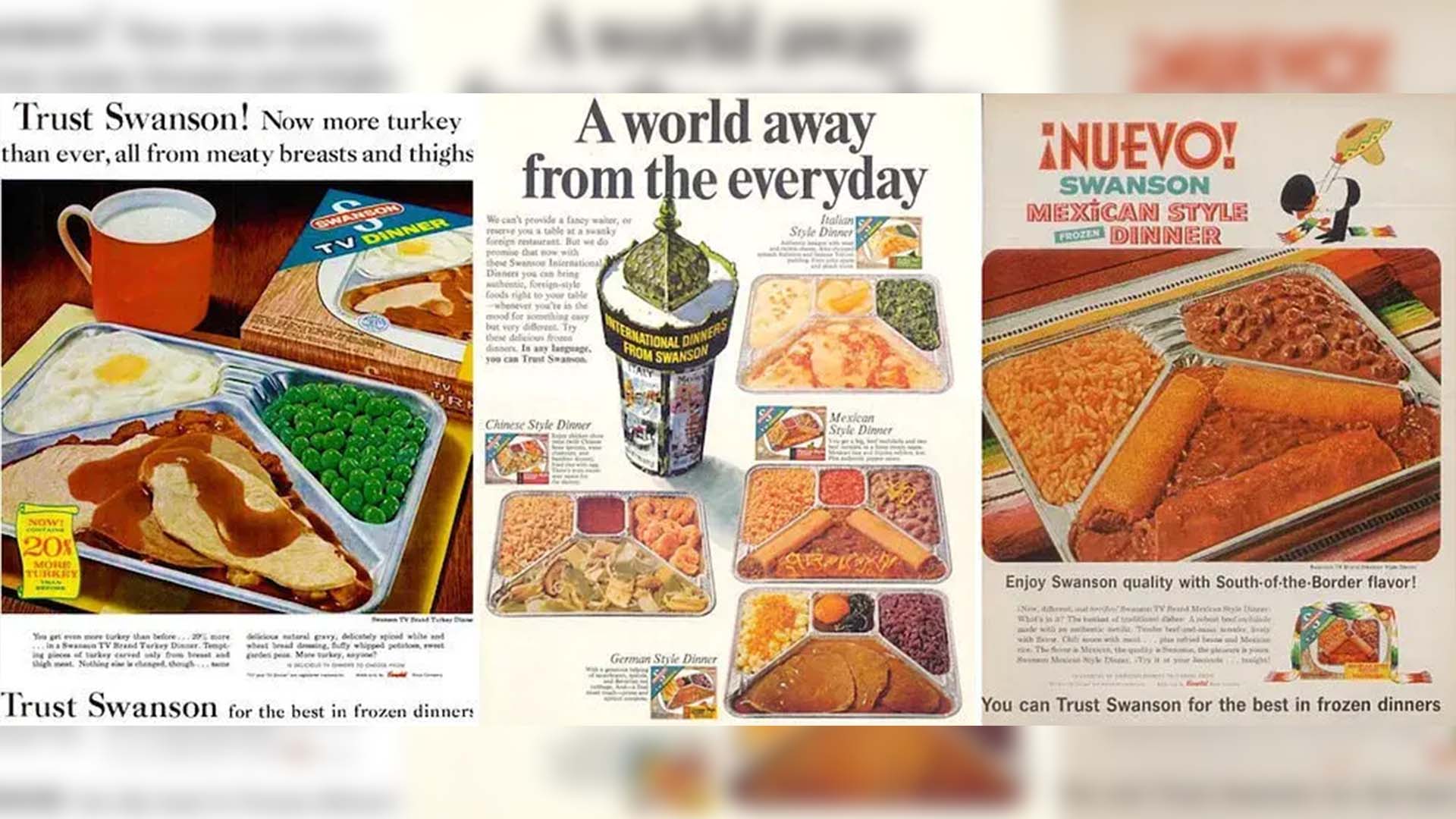 Swanson frozen food ads