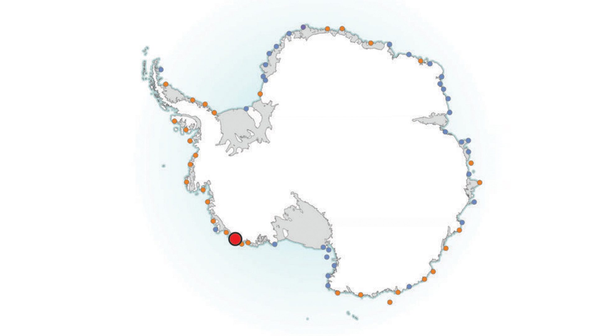 Emperor Penguin Colonies Antarctica Map