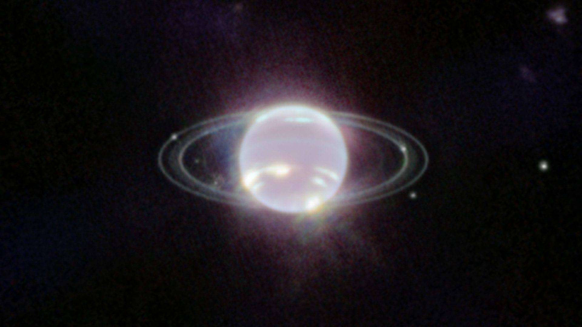 Neptune captured by the James Webb Space Telescope