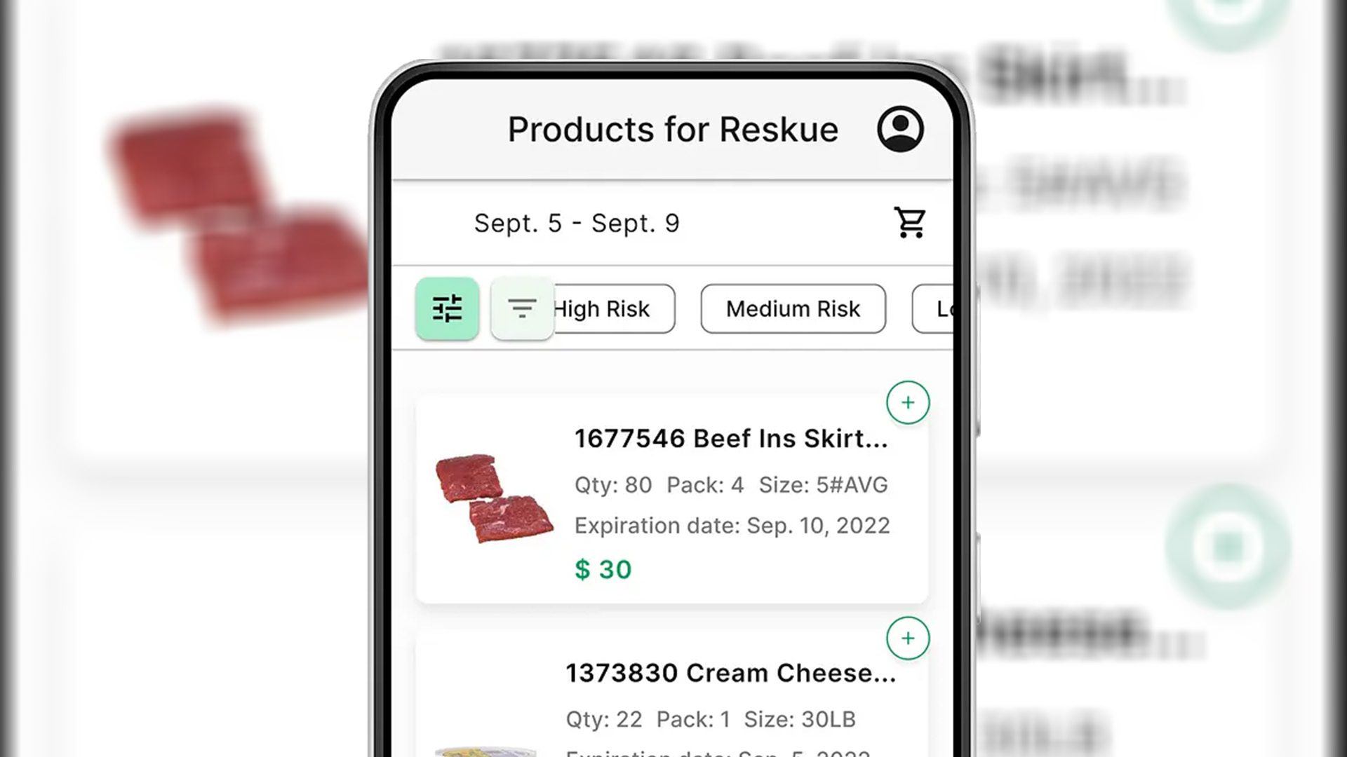 Reskued Food Waste App