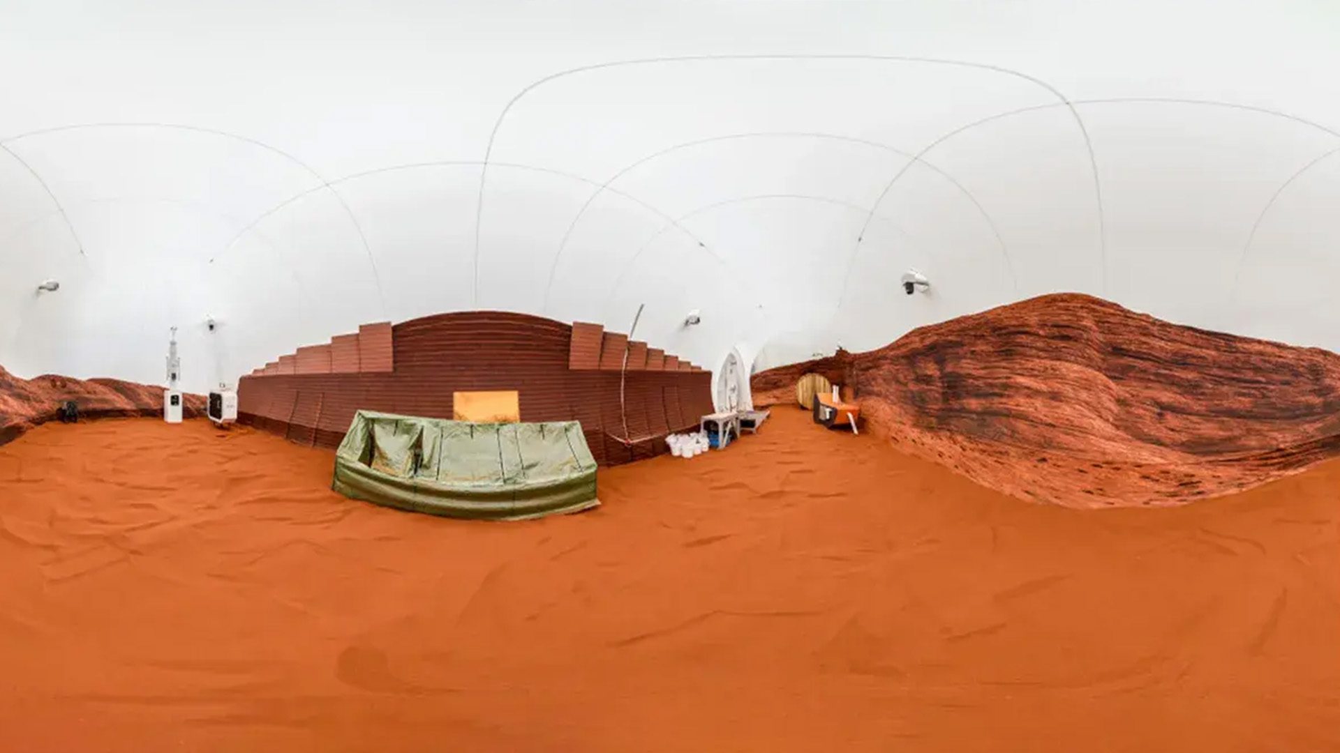 A 360-degree view inside the sandbox portion of CHAPEA