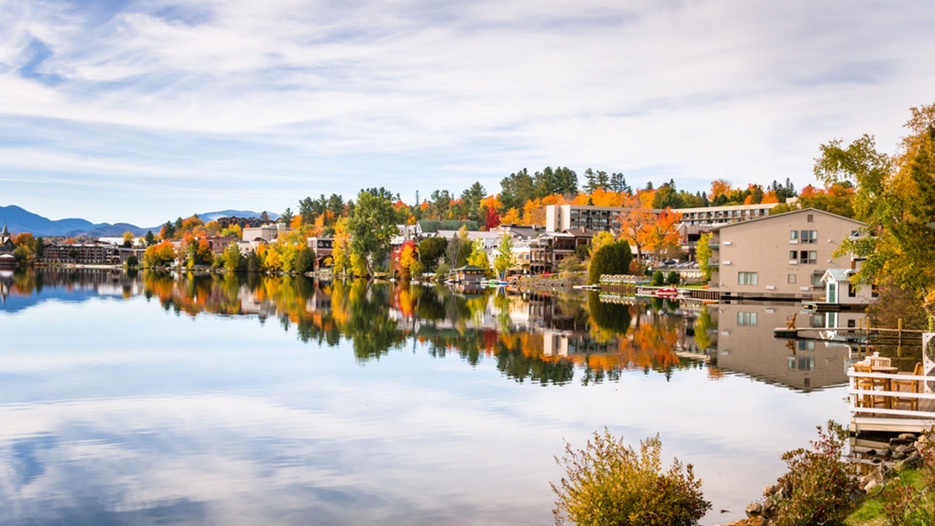 Lake Placid, New York Autumn Leaves Changing Colors