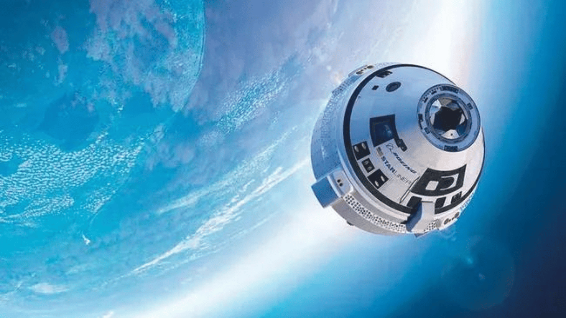 An artist's rendition shows Boeing's CST-100 Starliner Photo Boeing